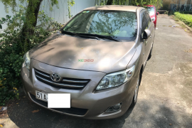 Toyota Altis 2009, số sàn, màu cà phê sữa, biển số TP.